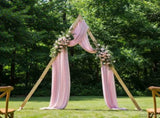 Wedding Arch Light Brown 202 x 95 x 254 cm Solid Pine Wood 42019396