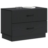 Bedside Cabinet Black 62 x 34.5 x 44.5 cm Engineered Wood 895236