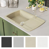 Granite Kitchen Sink Single Basin Beige 144852