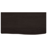 Wall Shelf Dark Brown 60x30x cm Treated Solid Wood Oak 363766