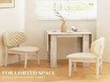 Four-Seater Drop Leaf Dining Table - Wood Effect T3398P344137