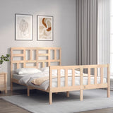Bed Frame without Mattress Small Double Solid Wood Pine 3193046