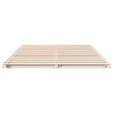 Bed Frame White 160 x 220 cm Solid Pine Wood 873134