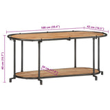TV Cabinet 100x42x40 cm Solid Wood Acacia 4013489