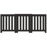 Radiator Cover Black 205x21.5x83.5 cm Engineered Wood 852763