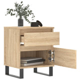 Bedside Cabinets 2 pcs Sonoma Oak 40x35x50 cm Engineered Wood 830691