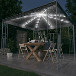 Gazebo with LED String Lights 300x300 cm Anthracite 3070339