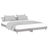 Bed Frame without Mattress Grey Sonoma 120x200 cm Engineered Wood 832259