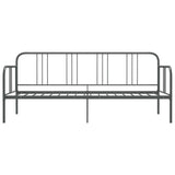 Sofa Bed Frame Grey Powder-coated metal 90x200 cm 324751