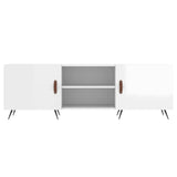 TV Cabinet High Gloss White 150x30x50 cm Engineered Wood 829070