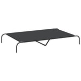 Elevated Dog Bed Black 150x90x20 cm Oxford Fabric and Steel 42000841