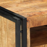 Bedside Cabinet 40x40x59 cm Solid Rough Wood Mango 4016694