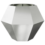 Planter Silver 100 x 100 x 80 cm Galvanised Steel 884034