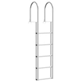 5-Step Dock Ladder Silver 45 11.5 190 cm Aluminum 42011355