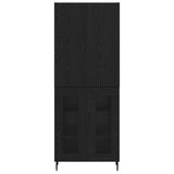 Highboard 2 pcs Artisan Oak Engineered Wood and Glass 3403185