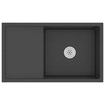 Handmade Kitchen Sink Black Stainless Steel 51521