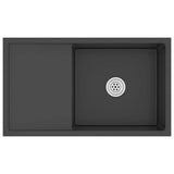 Handmade Kitchen Sink Black Stainless Steel 51521