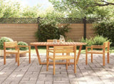 5 Piece Garden Dining Set Solid Wood Acacia 3334771