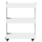 Cabinet with Wheels White 60x22x79 cm Engineered Wood 840415