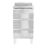 ZNTS Commercial Kitchen Cabinets 3 pcs Stainless Steel 3083720