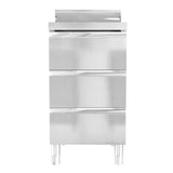 ZNTS Commercial Kitchen Cabinets 3 pcs Stainless Steel 3083720