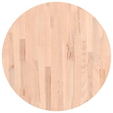 Table Top 60x4 cm Round Solid Wood Beech 355923