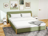 Set of Two Modern Storage Bedside Tables - White T3398P343532