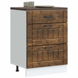 Kitchen Base Cabinet Lucca Smoked Oak Engineered Wood 854274
