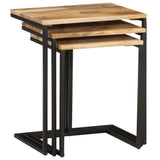 Nesting Tables 3 pcs Solid Wood Acacia 372724