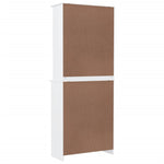 Highboard ALTA White 77x35x188 cm Solid Wood Pine 3187776