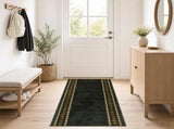 Runner Rug FLORNES Woven Green 80 x 400 cm PP 7 mm 42057287
