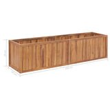 Garden Raised Bed 200x50x50 cm Solid Teak Wood 48975
