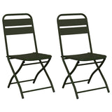 Garden Folding Chair Folding 2 pcs Green 42 x 52 x82cm 42002937