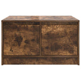 Coffee Table with Drawers Smoked Oak 70.5x70x40 cm 3328412