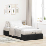 Ottoman Bed Frame without Mattress Black Single Fabric 3310918
