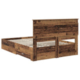 Bed Frame with Drawer with Headboard Manual Engineered Wood 3410316