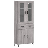 Highboard Grey Sonoma 69.5x34x180 cm Engineered Wood 3198535