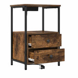 Bedside Cabinet Smoked Oak 40 x 31 x 60 cm Engineered Wood 859444