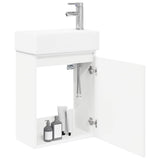 Bathroom Vanity Unit with Tap White 45.5 x 22.5 x 84 cm 889511