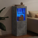 Sideboard with LED Lights Concrete Grey 41x37x100 cm 836647