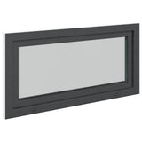 Basement Window RISOR 120 x 60 cm PVC and Glass Anthracite 42047344