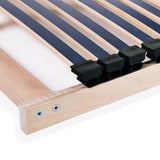 Slatted Bed Base without Mattress with 42 Slats 7 Zones 100x200 cm 246464