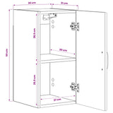 Bathroom Wall Cabinet HAARLEM High Gloss White 30 x 31 x 59 cm 896809