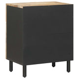 Bedside Table Natural 50 x 33 x 60 cm Solid Mango Wood 4018852