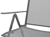 Reclining Garden Chair Set 3 pcs Anthracite Powder-coated Steel 3283760