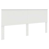 Headboard with Headboard Gloss White 200 cm Engineered wood 887719