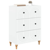 Drawer Cabinet White 66 x 34.5 x 90 cm Engineered Wood 894145