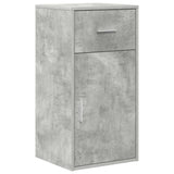 Corner Desk with Drawer Concrete Grey 102 x 88 x 75 cm 3337276