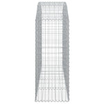 Arched Gabion Basket 200x50x120/140 cm Galvanised Iron 153476