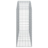 Arched Gabion Basket 200x50x120/140 cm Galvanised Iron 153476